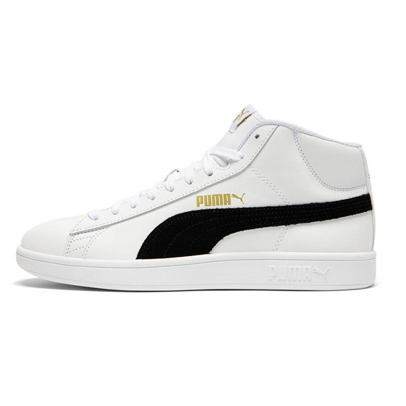 PUMA彪马 Smash v2 Mid L 中帮 板鞋 男女同款 白色
