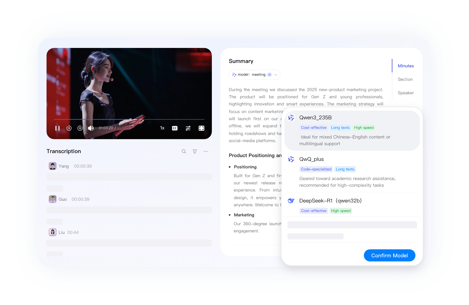 Intelligent Meeting Minutes Summary