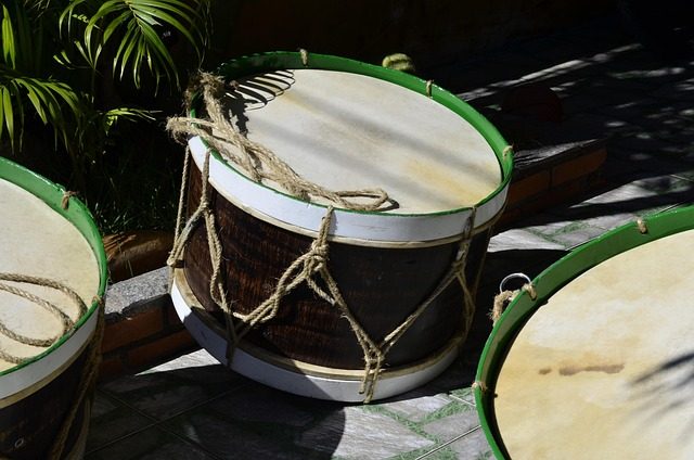 a drum set