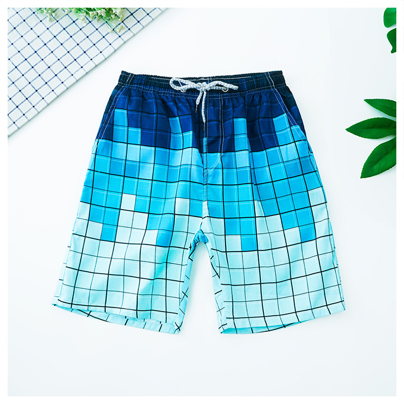 Quần bơi nam boxer năm điểm áo tắm lỏng quần đi biển chống mite nam kích thước lớn quần bơi thiết bị spa - Nam bơi đầm quần đùi bơi nam