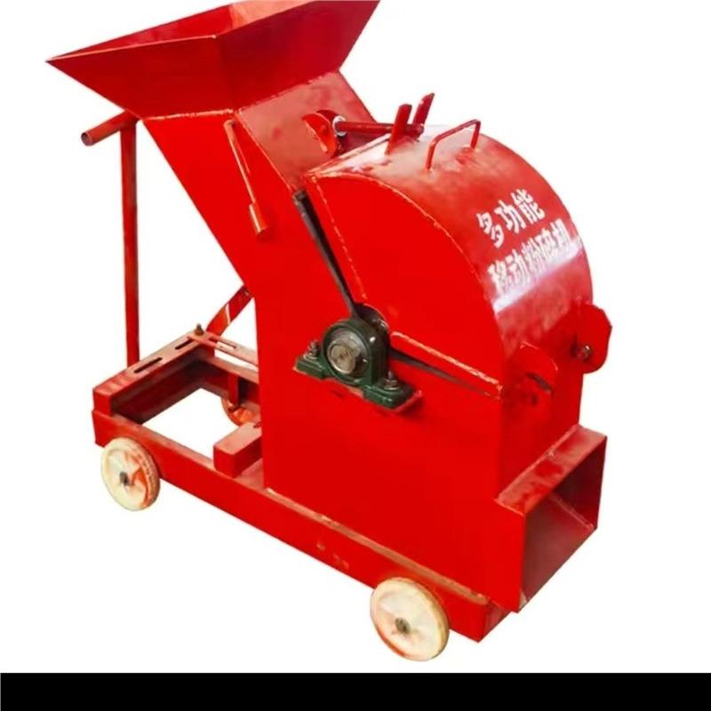Household small construction waste stone crusher mobile hammer crusher gravel machine-made sand machine glass carton