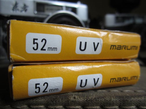 Marumi UV filter for old Japanese film cameras. (Old items for sale)