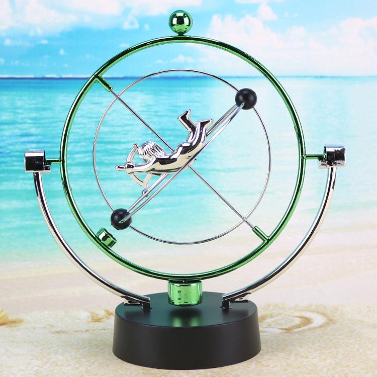 Colorful Celestial Orbital Perpetual Motion Device Creative Physics Science Education Rotating Earth Perpetual Motion Device Home Decoration Ornament