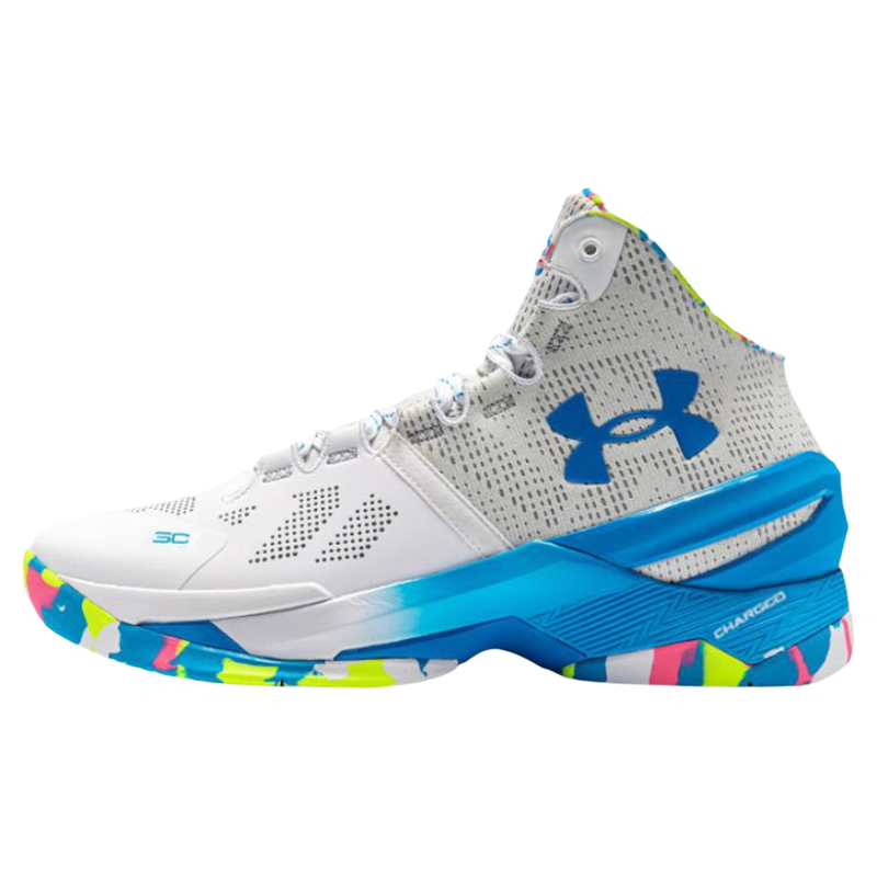 【CUS】 Under Armour 篮球鞋 防滑耐磨 白色 中帮 四季通用 男