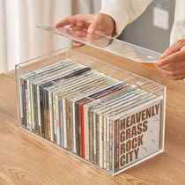 Transparent acrylic home dvd disc cd box disc storage box plastic album game disc storage rack