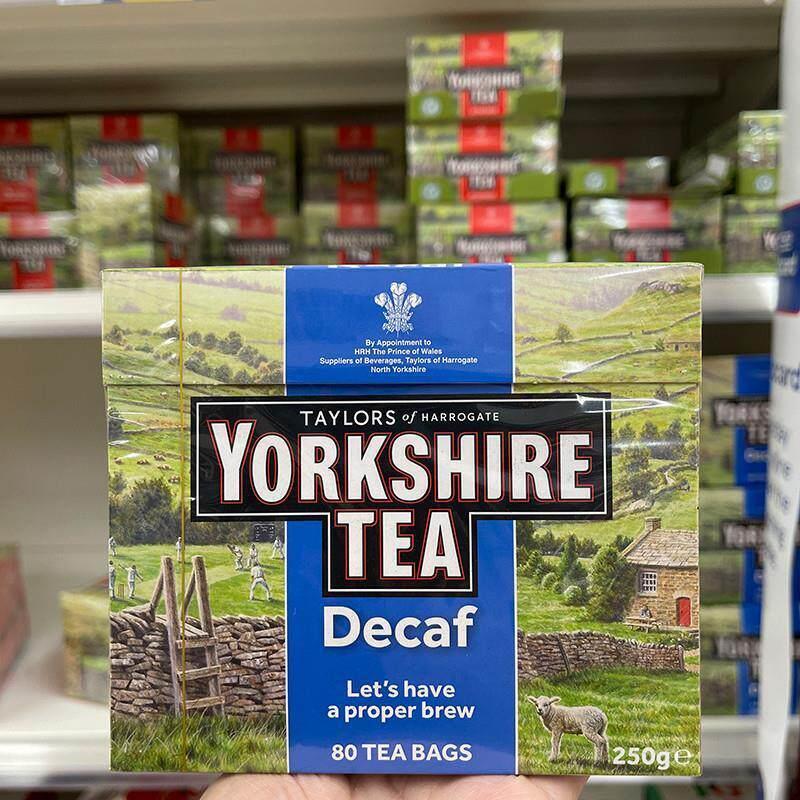 In Stock: Yorkshire Tea Gold Medal English Decaffeinated Black Tea Biscuits from Yorkshire, Uk, 80 Packs