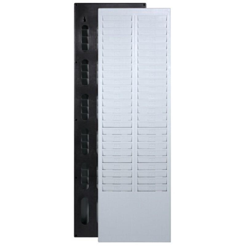 50-person attendance card holder can store 50 pieces of paper, plastic holder for placing attendance cards, time card insertion card holder