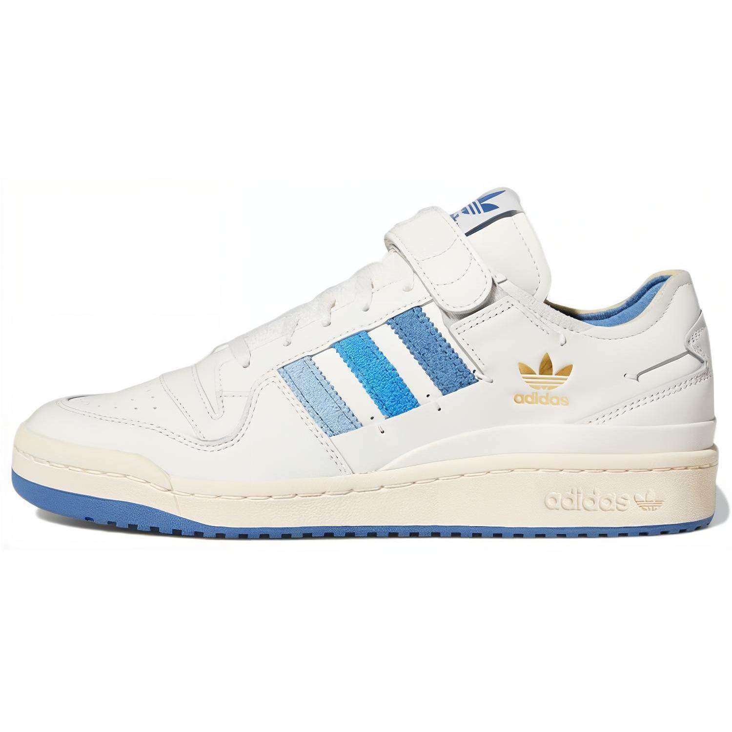 adidas originals FORUM 84 舒适百搭 低帮 板鞋 男女同款 白蓝