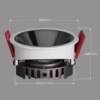 LED ultra-thin spotlight embedded household ceiling light deep anti-glare COB narrow side downlight household without main light high display