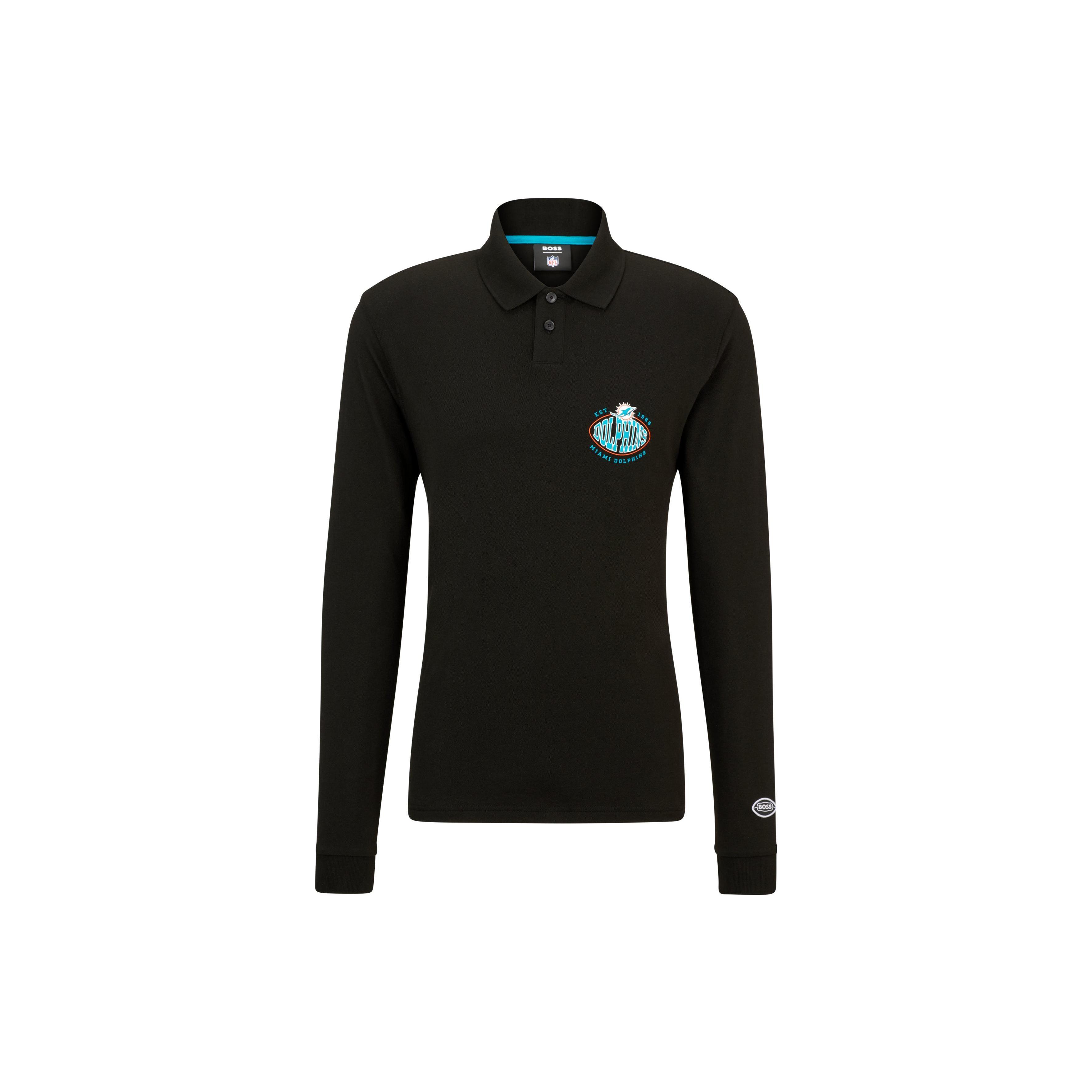 HUGO BOSS x NFL 联名款 Long-Sleeved Polo Shirt With