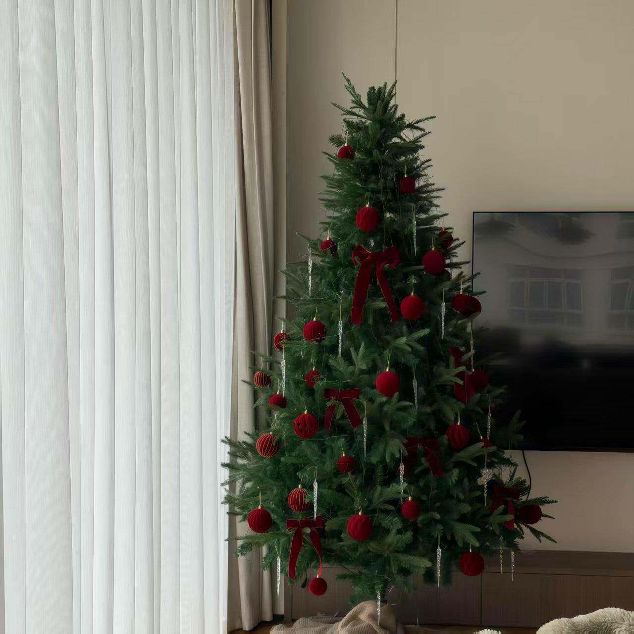 クリスマスツリーの飾り付け変身、クリスマスと新年のリビングルームの雰囲気作り、クリエイティブなDIY手作りオーナメント