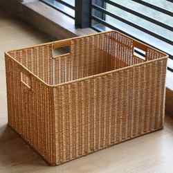 Cabinet Cloakroom Drawer-type Plaid Cabinet Large Storage Basket Cloth Bedroom Living Room Storage Storage Box Rattan-like