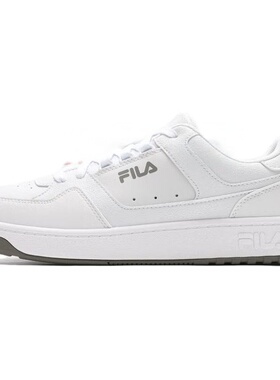 FILA斐乐 Targa 织物合成革 舒适简约百搭 低帮 板鞋 男款 白色