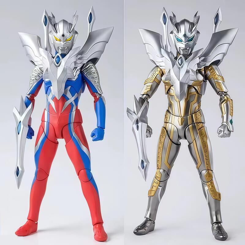 Shf New Ultraman Figure Glowing Gold Zero Grigio Movable Action Figure Toy Ornament Gift for Men