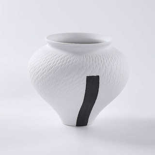 装装纹花锤景德镇软饰别墅摆件创意器酒店家居条形陶瓷样板间北欧