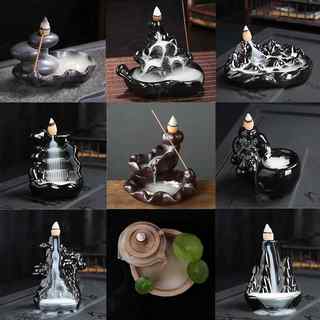 Factory direct sales creative backflow incense burner backflow incense sandalwood ceramic incense burner ornaments available