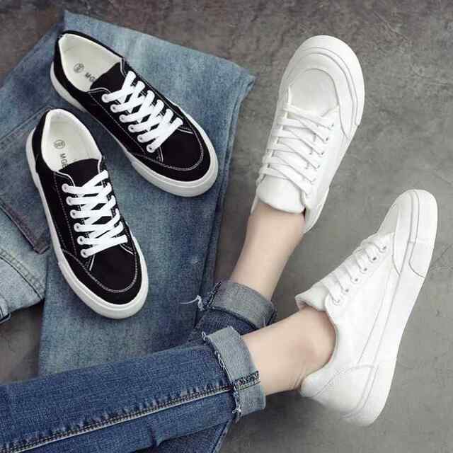 2026 Spring New White Shoes Korean Style Trendy Men's Shoes Versatile Casual Canvas Sneakers Cloth Shoes White Trendy Shoes White Shoes