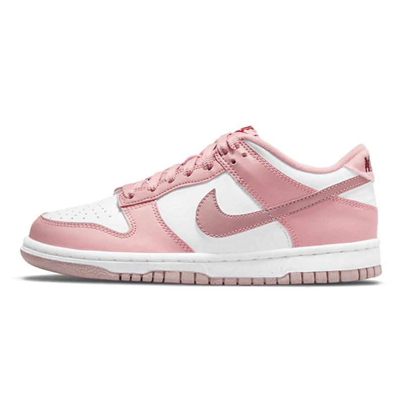 Nike Dunk Pink Velvet 复古休闲 低帮 儿童板鞋 樱花粉 男女同款