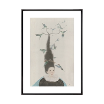 (Framed) Stamped limited edition print by Zhou Xue (Angels Are Singing) member of China American Association