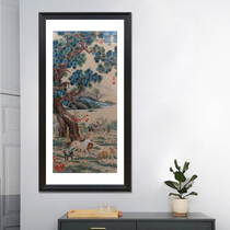 (Ingenious Su Embroidery) Purely Handmade Embroidery Living Room Decoration Hanging Painting Hundred Horses Su Embroidery Silk