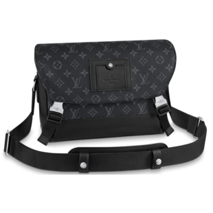 99新LV 老花满印单肩斜挎男包小号 路易威登黑武士邮差包经典
