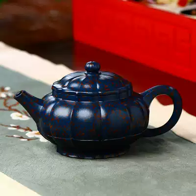 New product special national worker Zhan Hong Lianyun Tiancui Red Sand 220cc Yixing famous pure handmade purple sand pot