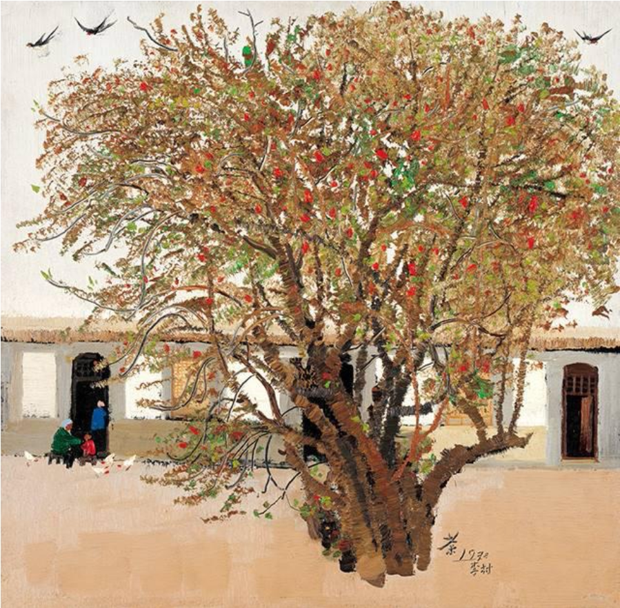 Wu Guanzhong's autograph limited edition of the painting 