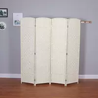 Полностью тканый молочно-белый сверху вниз (цена за один веер) Одиночный веер Высота 150*ширина 40см