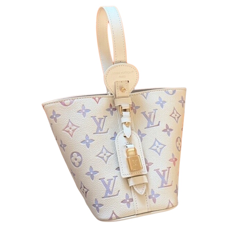 Lv Louis Vuitton All in Bb Watercolor Gradient Embossed Grain Leather Shoulder Crossbody Handbag Lv Louis Vuitton All in Bb Watercolor Gradient Embossed Grain Leather Shoulder Crossbody Handbag