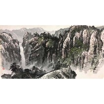 In 1995 Kim Yong-sik the meritorious painter of Korean traditional painting landscape traditional painting Mountain Geumgang Seonha-dong Valley