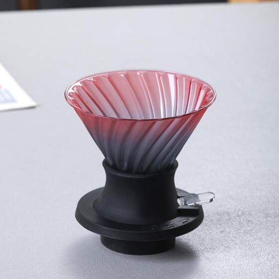 American-Style Coffee Pot Hand-Brewed Smart Cup Coffee Pot Set Coffee Utensils Glass Diagonal Spiral Coffee Filter Cup Discount