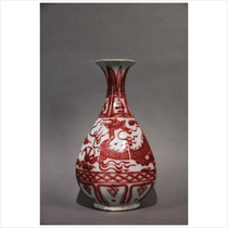 (Registered by the Cultural Relics Bureau) LOT226 Yuan Dynasty Underglaze Red Eight-Ring Jade Pot Spring Auction will be held on September 10