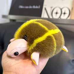 수달 토끼 자동차 키 체인 펜던트 삽입 플러시 인형 학교 가방 펜던트