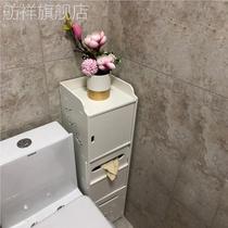 Боковой шкаф для ванной комнаты туалетный шкаф с мусорным баком стеллаж для хранения в ванной комнате водонепроницаемый шкаф для хранения вещей