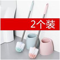Brush wall type long handle cleaning side bathroom household brush round head toilet bristles bathroom extended toilet