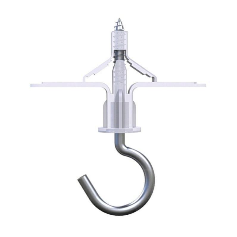 Lantern Hook Outdoor Hanging Metal Hook Ring-Shaped Question Mark Expansion Hook Expansion Plug Hook Top-Mounted Balcony Hook