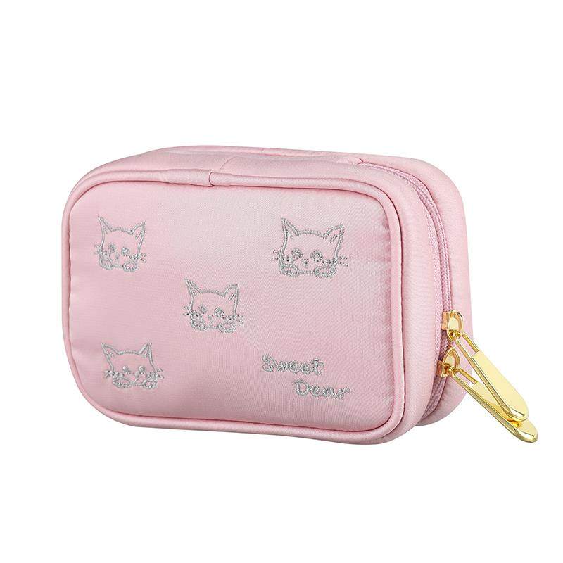 Authentic Sweet Dear Fabric First Box Portable Mini Travel Cosmetic Beads Treasure Bag Cosmetic Bag Earrings Ring