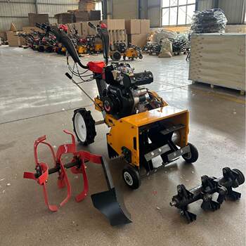 Four-wheel drive micro tiller self-propelled lawn mower orchard mountain ditching rotary tiller multifunctional tiller weeder