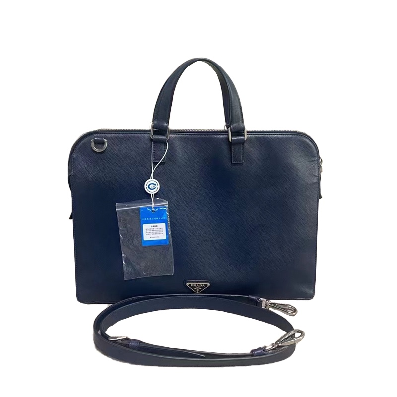 【 70% off Instant Purchase 】【95% New】Prada Prada Navy Blue Handbag Shoulder Bag Crossbody Briefcase Gs