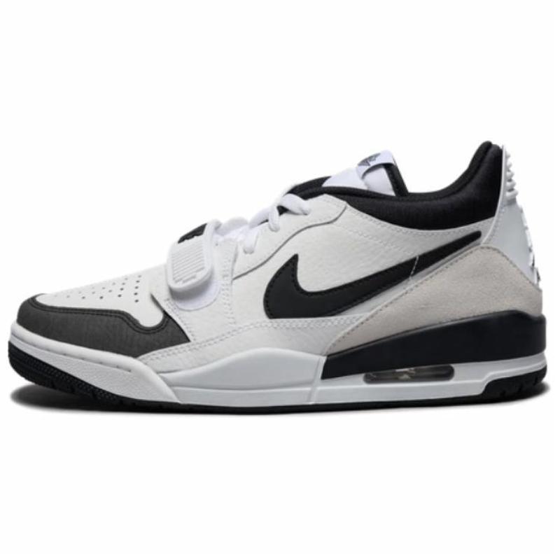 Jordan Legacy 312 舒适百搭 耐磨 低帮 复古篮球鞋 男款 黑白
