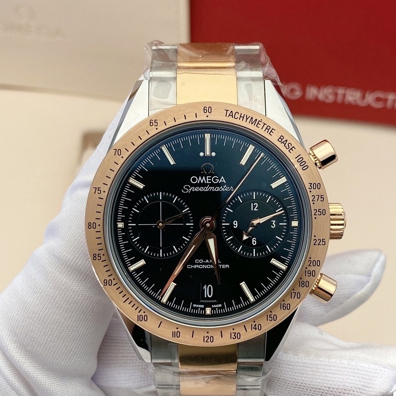 Omega Men's Watch Complete Set 98% New 41.5mm Speedmaster 331.20.42.51.01.002 Automatic Mechanical Men's Watch