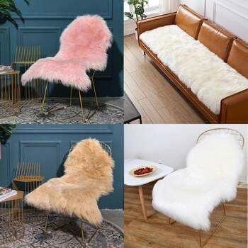 Luxurious nordic style imitation wool plush bedside bedroom carpet living room sofa cushion bay window mat floor mat