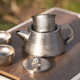 Kodun Pure Titanium Tea Brewer 야외 캠핑 스톤 냄비 묘목 Xishi Pot Titanium Alloy Home Kung Fu Tea 세트 세트