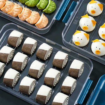 Wholesale price of dumpling box freezer box for refrigerator, food-grade dumpling quick-frozen box, crisper box, multi-layer quick-frozen tray