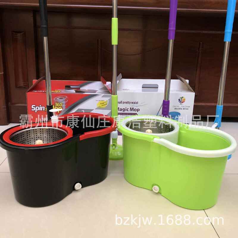 Dual-Drive Thickened New Model Rotating Mop Bucket Universal Floor Cleaning Mop Bucket with Wringing and Water-Absorbing Cloth