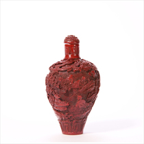 (Registered by the Cultural Relics Bureau) LOT013 Qing Dynasty red Panasonic Coats snuff bottle shot every day on September 2