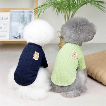 New autumn and winter warm and super beautiful bear sweaters in stock cross-border straight hair small and medium-sized cats and dogs pet clothing