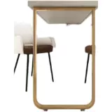 Односторонний кронштейн для ножек стола из кованого железа, край стойки для ног, стойка для стола, обеденный стол, опора для ног шкафа, опорная основа