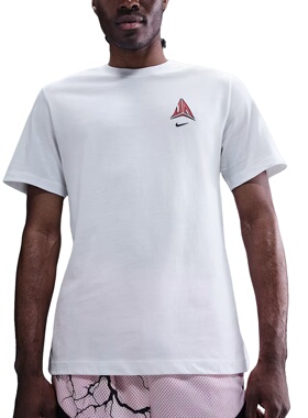 Nike JA 莫兰特 舒适柔软针织时尚短袖T恤 男款 白色