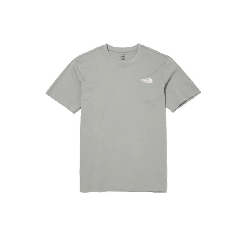 北面/The North Face Cotton Basic S/s R/tee T恤 男女同款 灰色